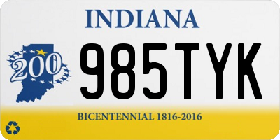 IN license plate 985TYK