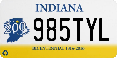 IN license plate 985TYL