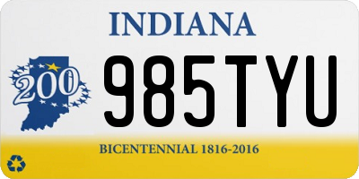 IN license plate 985TYU