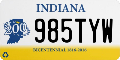 IN license plate 985TYW