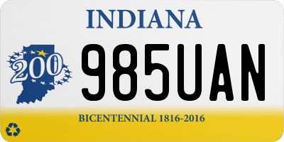 IN license plate 985UAN