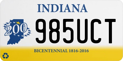 IN license plate 985UCT