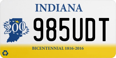 IN license plate 985UDT