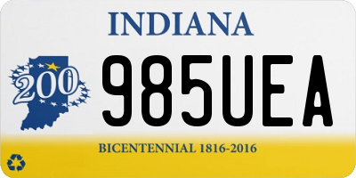IN license plate 985UEA