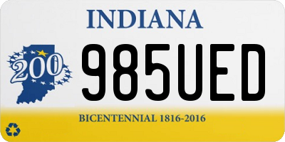 IN license plate 985UED