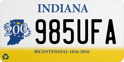 IN license plate 985UFA