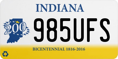 IN license plate 985UFS