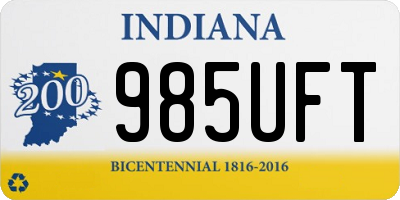 IN license plate 985UFT