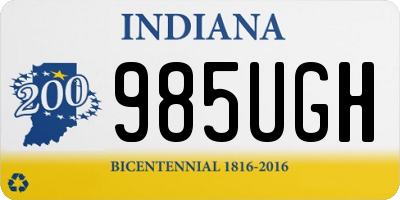 IN license plate 985UGH
