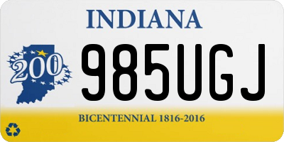 IN license plate 985UGJ