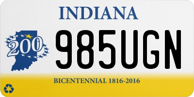 IN license plate 985UGN