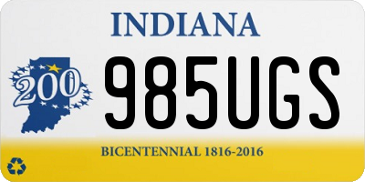 IN license plate 985UGS