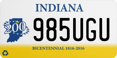 IN license plate 985UGU