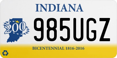 IN license plate 985UGZ