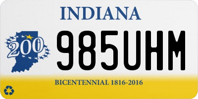 IN license plate 985UHM