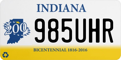 IN license plate 985UHR