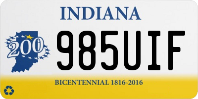 IN license plate 985UIF