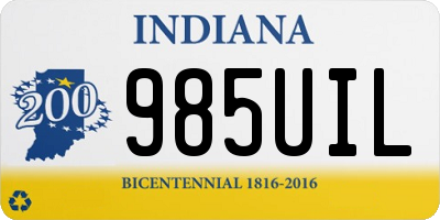 IN license plate 985UIL