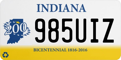 IN license plate 985UIZ