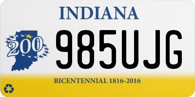 IN license plate 985UJG