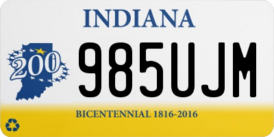 IN license plate 985UJM