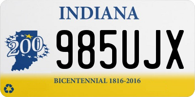 IN license plate 985UJX