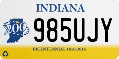 IN license plate 985UJY