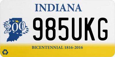 IN license plate 985UKG