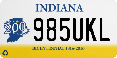 IN license plate 985UKL