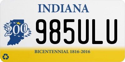 IN license plate 985ULU