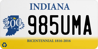 IN license plate 985UMA