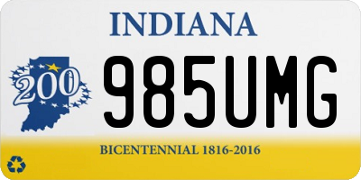 IN license plate 985UMG