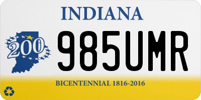 IN license plate 985UMR