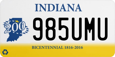 IN license plate 985UMU