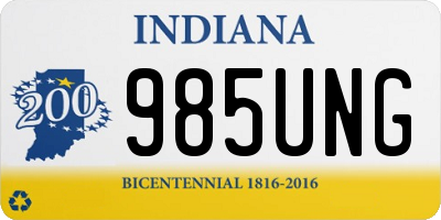 IN license plate 985UNG