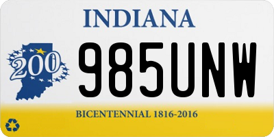 IN license plate 985UNW