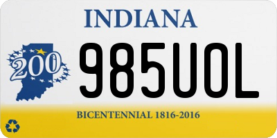 IN license plate 985UOL