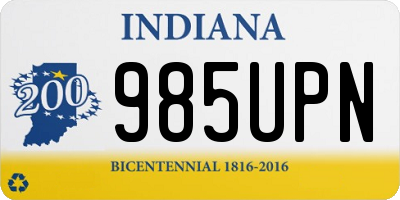 IN license plate 985UPN