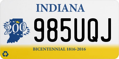 IN license plate 985UQJ