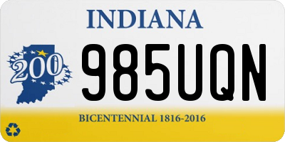 IN license plate 985UQN