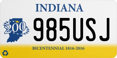 IN license plate 985USJ