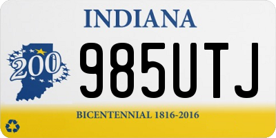 IN license plate 985UTJ