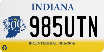 IN license plate 985UTN