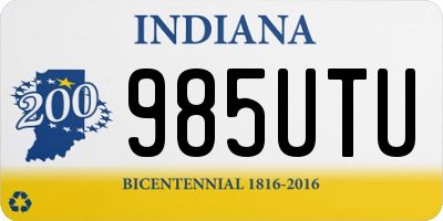 IN license plate 985UTU