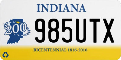 IN license plate 985UTX