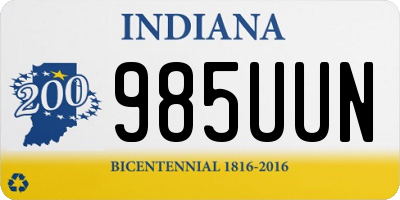 IN license plate 985UUN