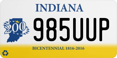 IN license plate 985UUP