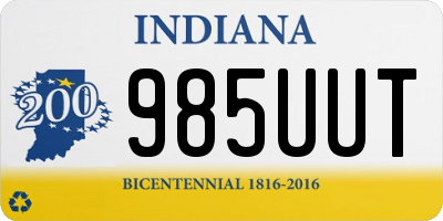 IN license plate 985UUT