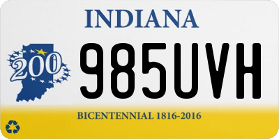 IN license plate 985UVH