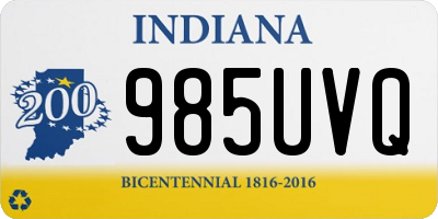 IN license plate 985UVQ